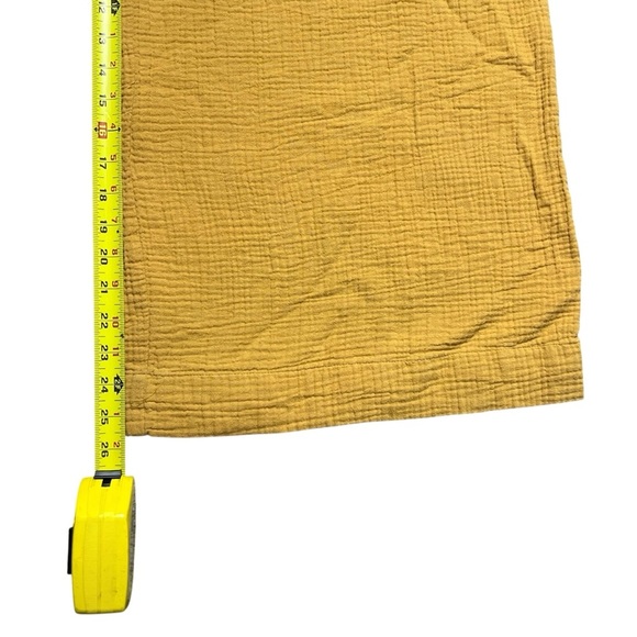 Anthropologie Wide-Leg Cotton Gauze Pants Smocked Elastic Waistband Boho Size L - Picture 6 of 6